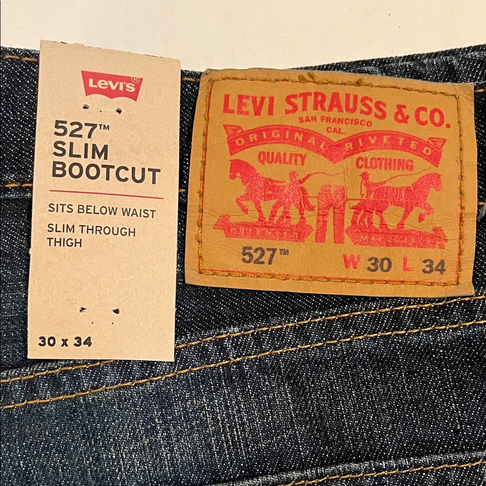 Levi's 527 Slim Bootcut Jeans - Dark Blue